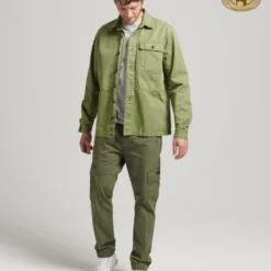 Vintage Military Utility Shirt – Khaki