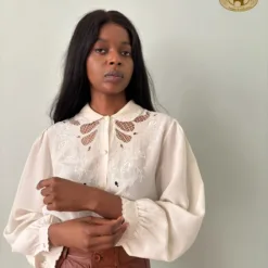Vintage Silk Blouse – Ivory